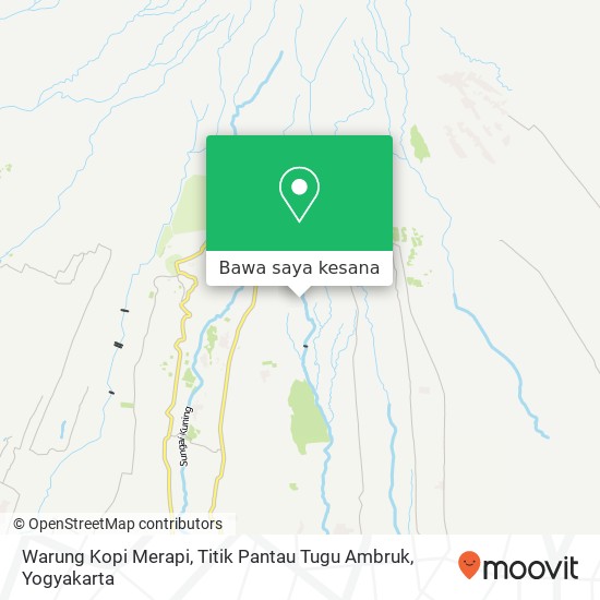 Peta Warung Kopi Merapi, Titik Pantau Tugu Ambruk