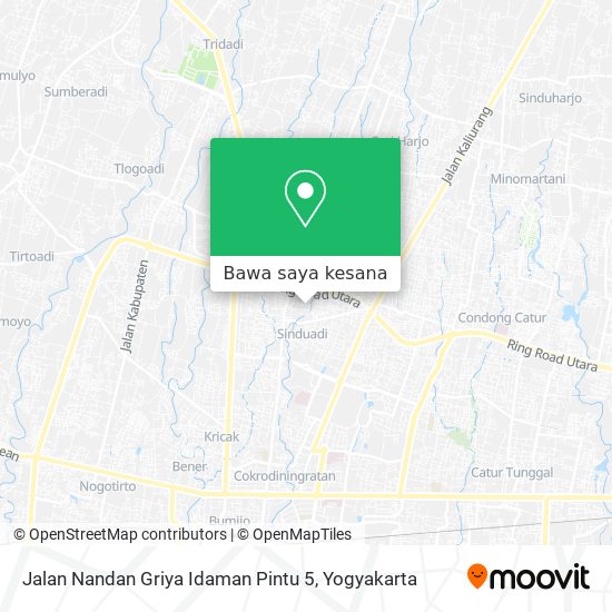 Peta Jalan Nandan Griya Idaman Pintu 5