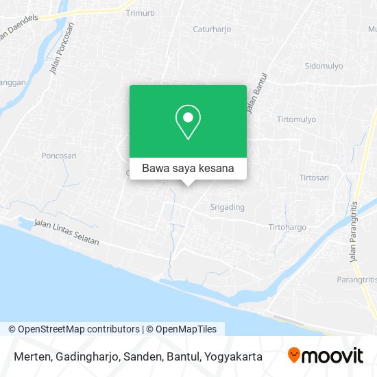 Peta Merten, Gadingharjo, Sanden, Bantul