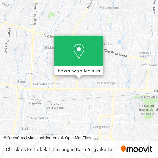 Peta Chockles Es Cokelat Demangan Baru