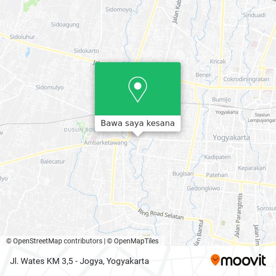 Peta Jl. Wates KM 3,5 - Jogya