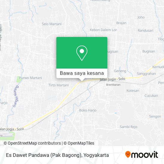 Peta Es Dawet Pandawa (Pak Bagong)