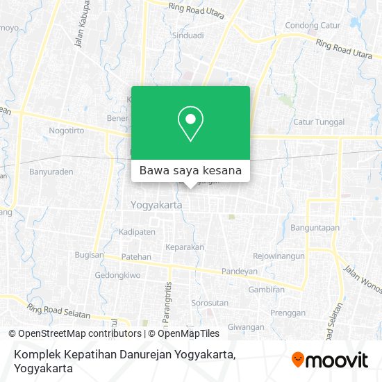 Peta Komplek Kepatihan Danurejan Yogyakarta