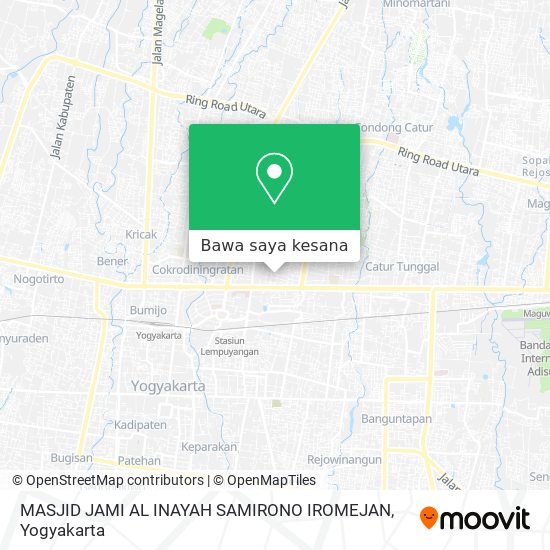 Peta MASJID JAMI AL INAYAH SAMIRONO IROMEJAN