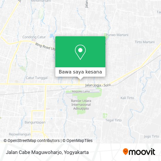 Peta Jalan Cabe Maguwoharjo