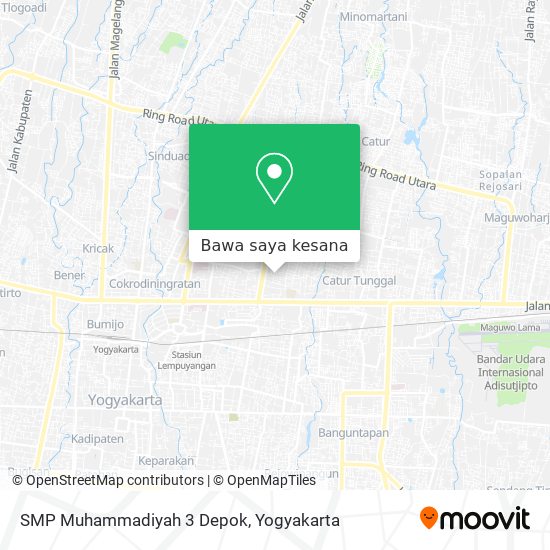 Peta SMP Muhammadiyah 3 Depok