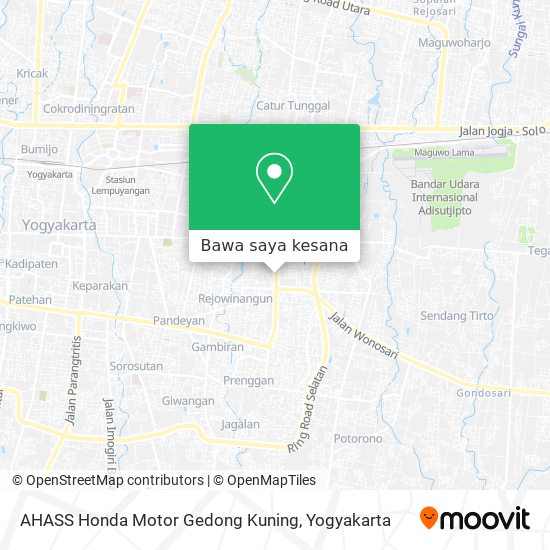 Peta AHASS Honda Motor Gedong Kuning