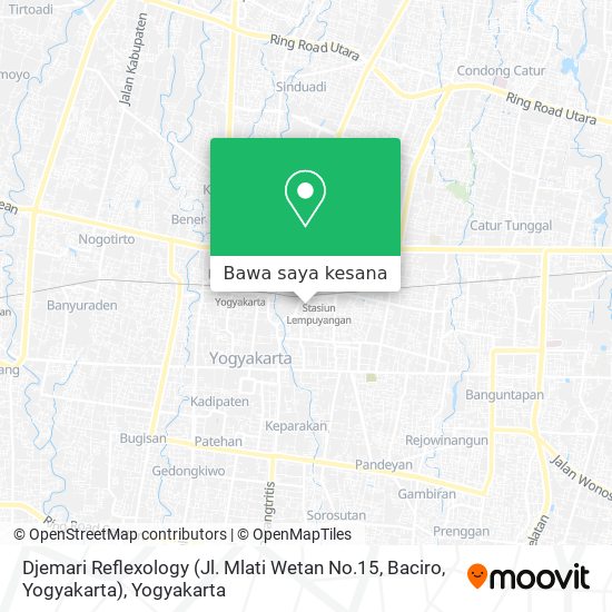 Peta Djemari Reflexology (Jl. Mlati Wetan No.15, Baciro,  Yogyakarta)