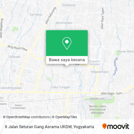 Peta 8 Jalan Seturan Gang Asrama UKDW