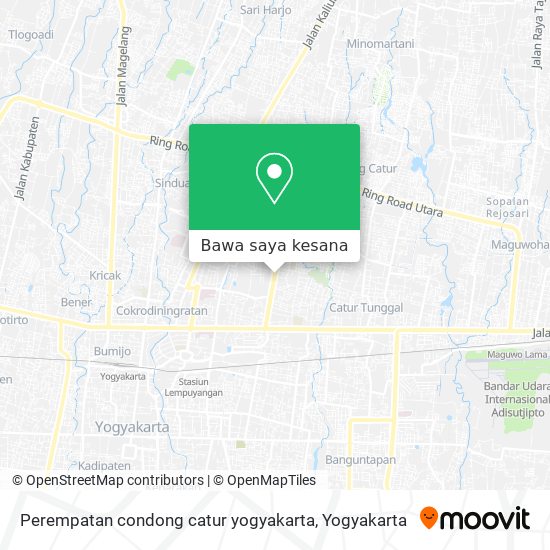 Peta Perempatan condong catur yogyakarta