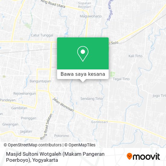 Peta Masjid Sultoni Wotgaleh (Makam Pangeran Poerboyo)