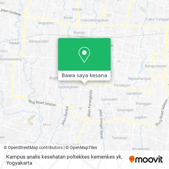 Peta Kampus analis kesehatan poltekkes kemenkes yk