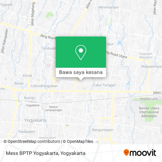 Peta Mess BPTP Yogyakarta