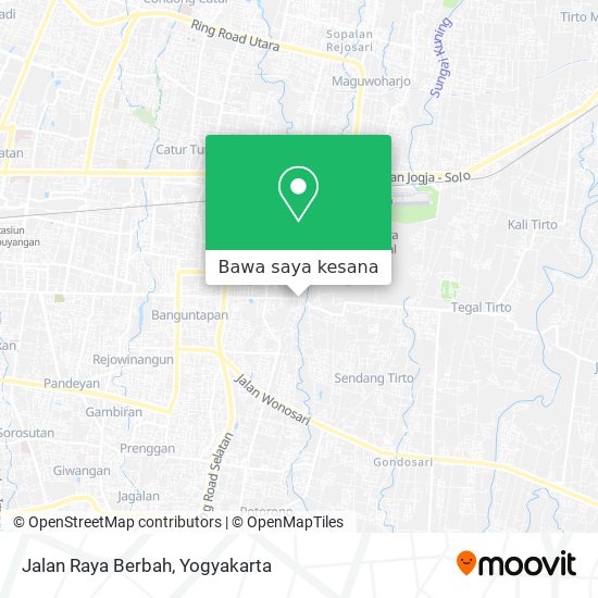 Peta Jalan Raya Berbah