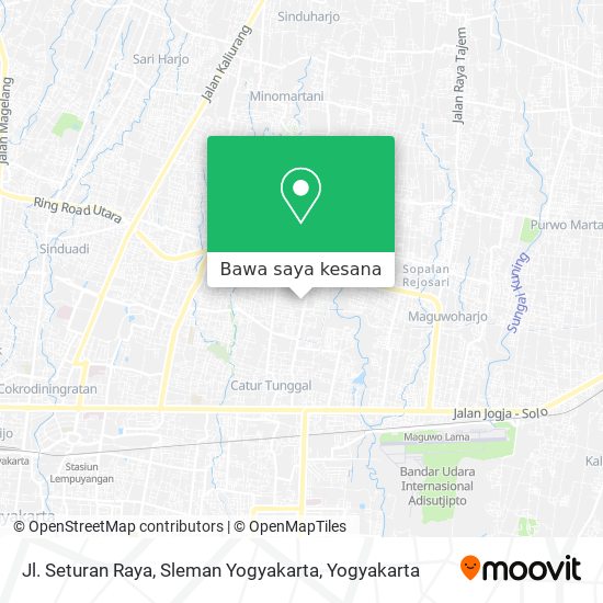 Peta Jl. Seturan Raya, Sleman Yogyakarta