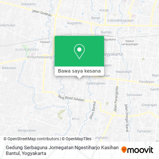 Peta Gedung Serbaguna Jomegatan Ngestiharjo Kasihan Bantul