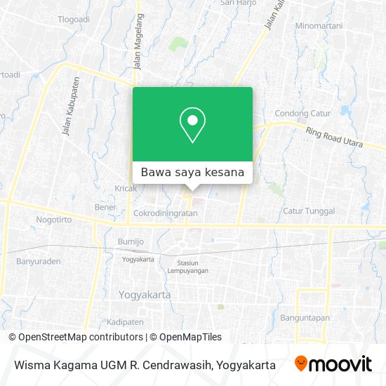 Peta Wisma Kagama UGM R. Cendrawasih