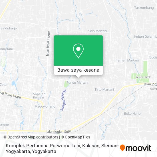 Peta Komplek Pertamina Purwomartani, Kalasan, Sleman-Yogyakarta