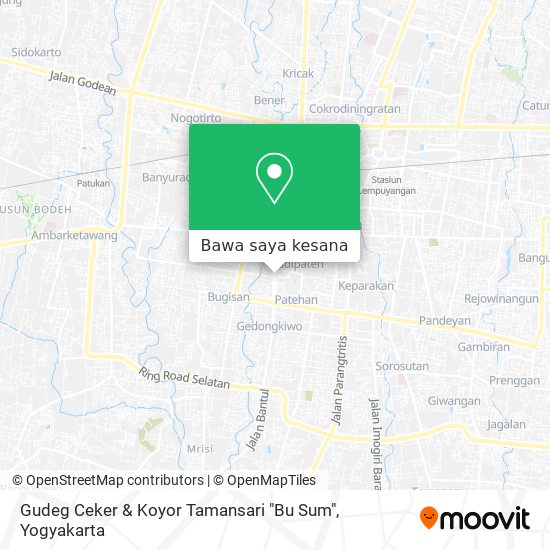 Peta Gudeg Ceker & Koyor Tamansari "Bu Sum"