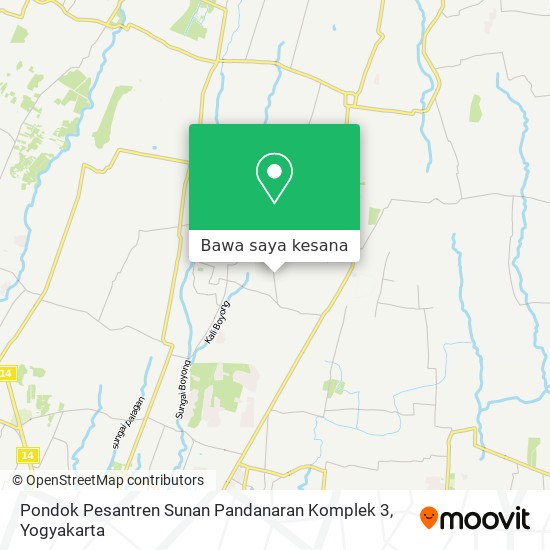 Peta Pondok Pesantren Sunan Pandanaran Komplek 3