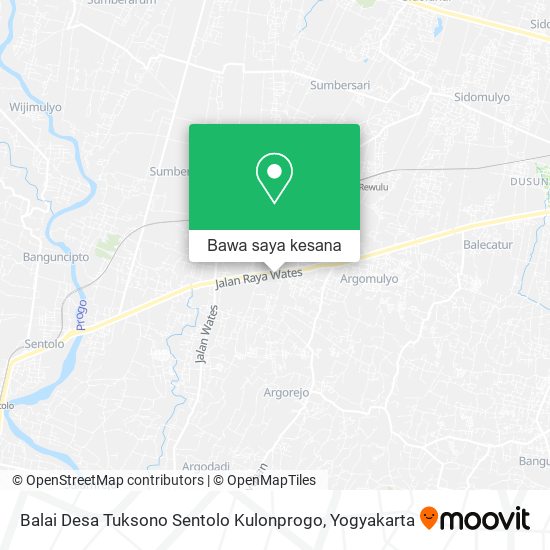 Peta Balai Desa Tuksono Sentolo Kulonprogo