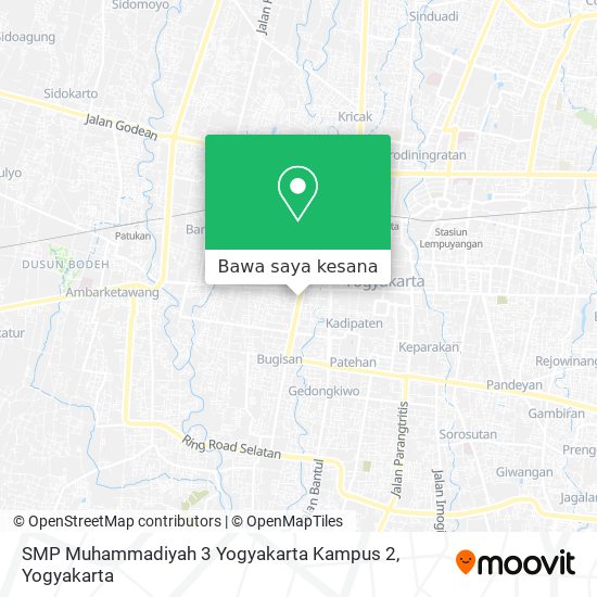 Peta SMP Muhammadiyah 3 Yogyakarta Kampus 2