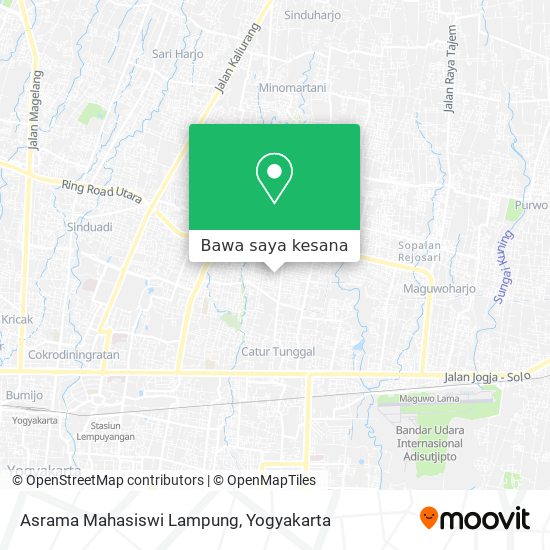 Peta Asrama Mahasiswi Lampung