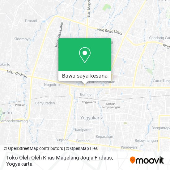 Peta Toko Oleh-Oleh Khas Magelang Jogja Firdaus