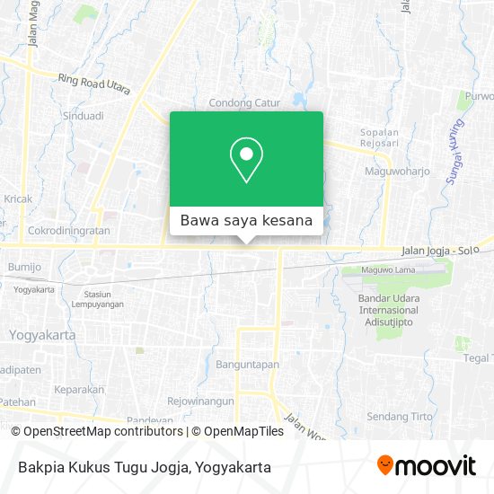 Peta Bakpia Kukus Tugu Jogja