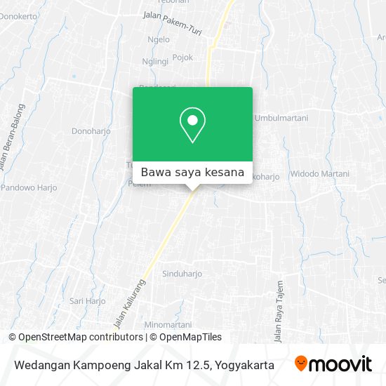 Peta Wedangan Kampoeng Jakal Km 12.5