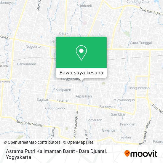 Peta Asrama Putri Kalimantan Barat - Dara Djuanti