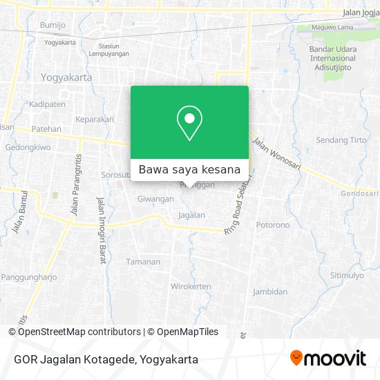 Peta GOR Jagalan Kotagede