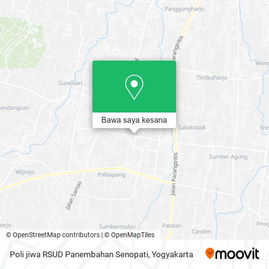 Peta Poli jiwa RSUD Panembahan Senopati