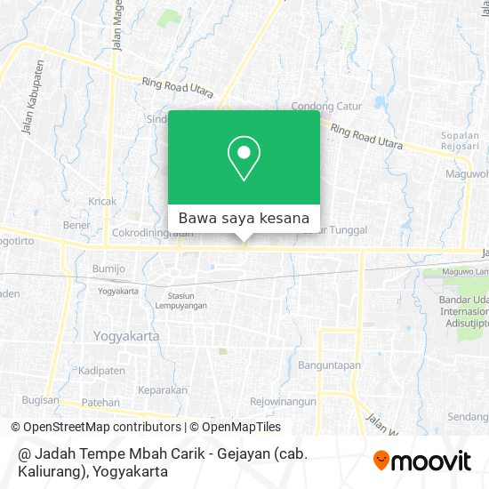 Peta @ Jadah Tempe Mbah Carik - Gejayan (cab. Kaliurang)