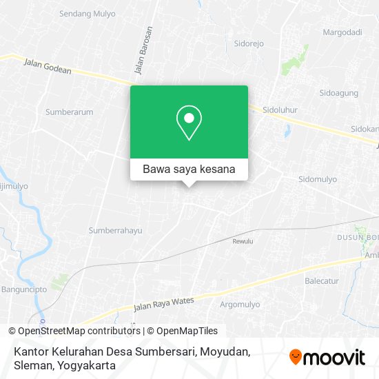 Peta Kantor Kelurahan Desa Sumbersari, Moyudan, Sleman