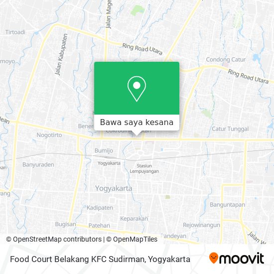 Peta Food Court Belakang KFC Sudirman