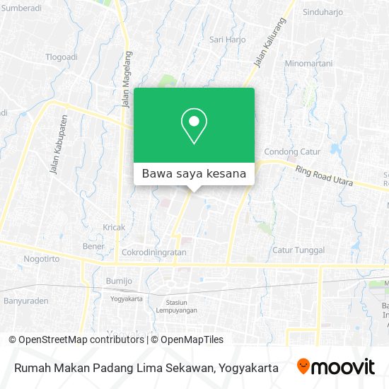 Peta Rumah Makan Padang Lima Sekawan