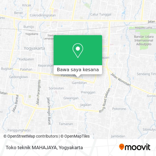 Peta Toko teknik MAHAJAYA