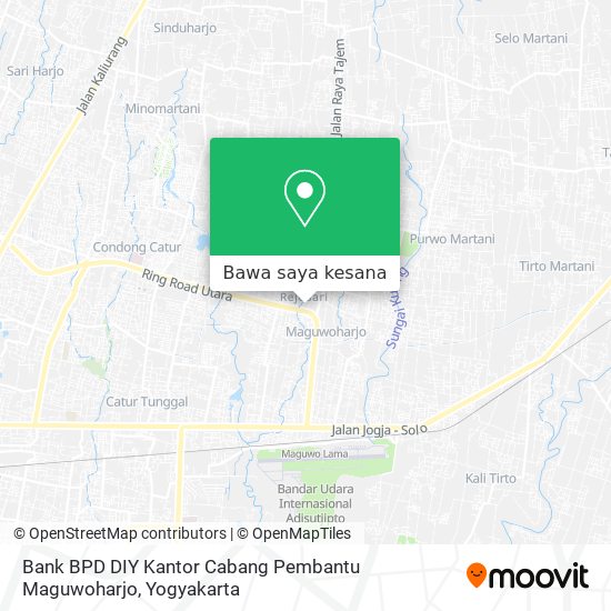 Peta Bank BPD DIY Kantor Cabang Pembantu Maguwoharjo