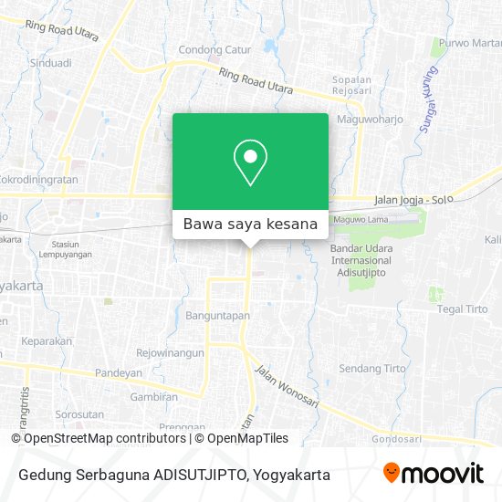 Peta Gedung Serbaguna ADISUTJIPTO