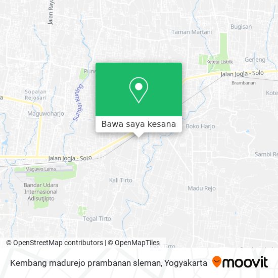 Peta Kembang madurejo prambanan sleman