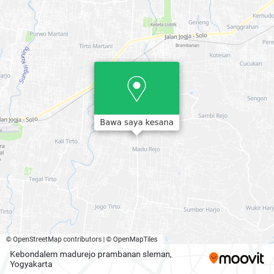 Peta Kebondalem madurejo prambanan sleman