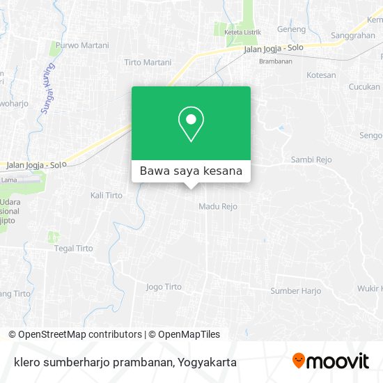 Peta klero sumberharjo prambanan