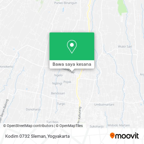 Peta Kodim 0732 Sleman