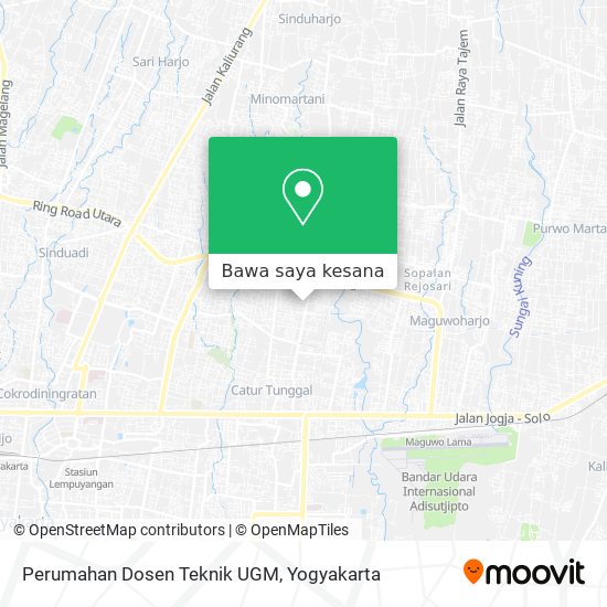 Peta Perumahan Dosen Teknik UGM