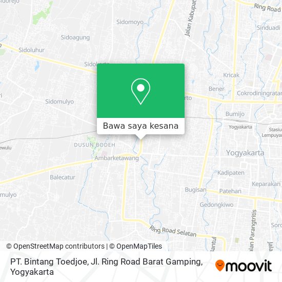 Peta PT. Bintang Toedjoe, Jl. Ring Road Barat Gamping