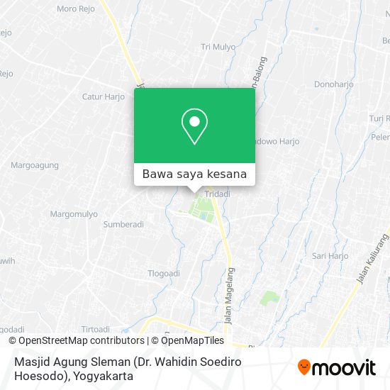 Peta Masjid Agung Sleman (Dr. Wahidin Soediro Hoesodo)