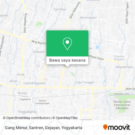 Peta Gang Menur, Santren, Gejayan