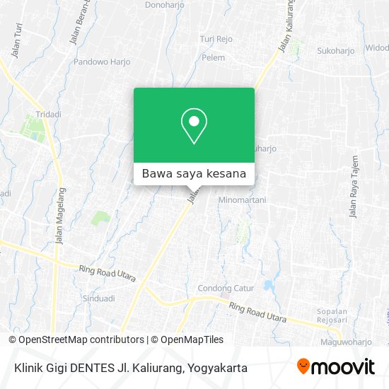 Peta Klinik Gigi DENTES Jl. Kaliurang