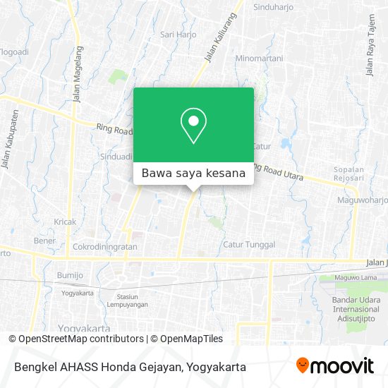 Peta Bengkel AHASS Honda Gejayan